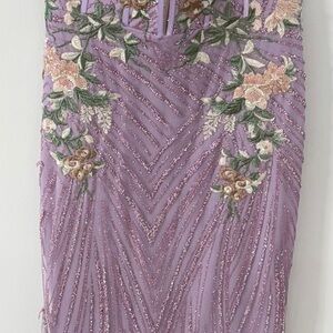 Portia and Scarlett Lavender Floral Embellished Dress